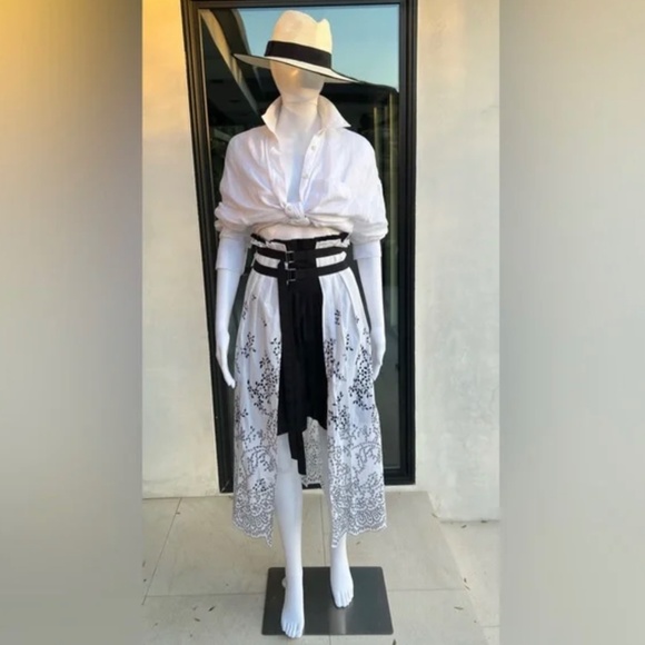 Sacai white and navy skirt - Picture 6 of 7